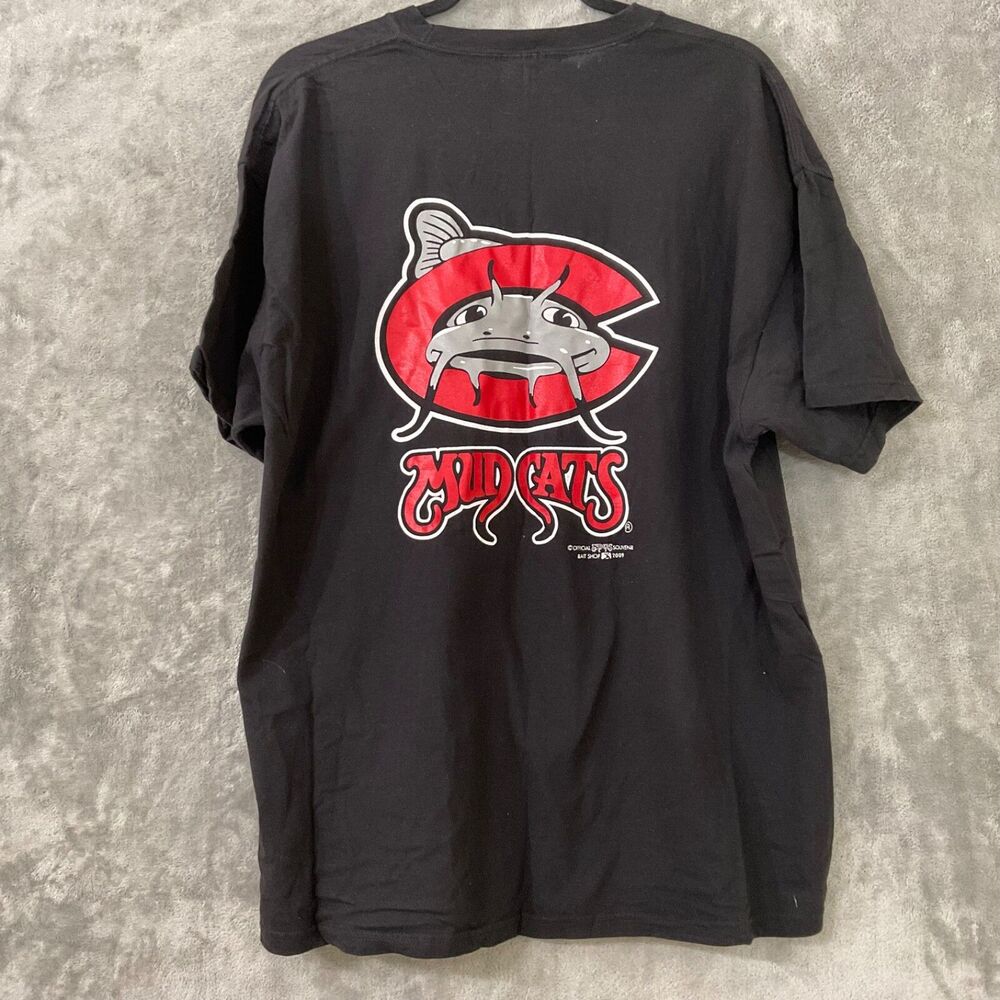 VTG 90s Carolina Mud Cats Baseball Men’s T Shirt XL  Minor League